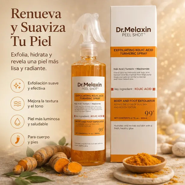 Dr. Melaxin Peel Shot | Exfoliante Corporal Iluminador con Ácido Kójico y Cúrcuma