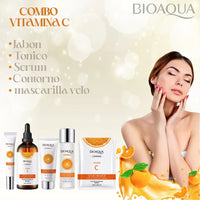 Kit Completo Vitamina C | Rutina Facial Iluminadora de 5 Pasos 1
