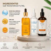Pack Premium Bioaqua | Vitamina C + Ácido Hialurónico + Oro 24K 3